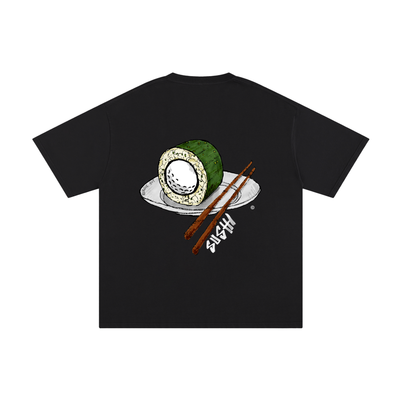 Sushi T-Shirt Black